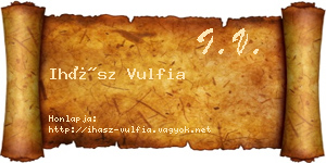 Ihász Vulfia névjegykártya